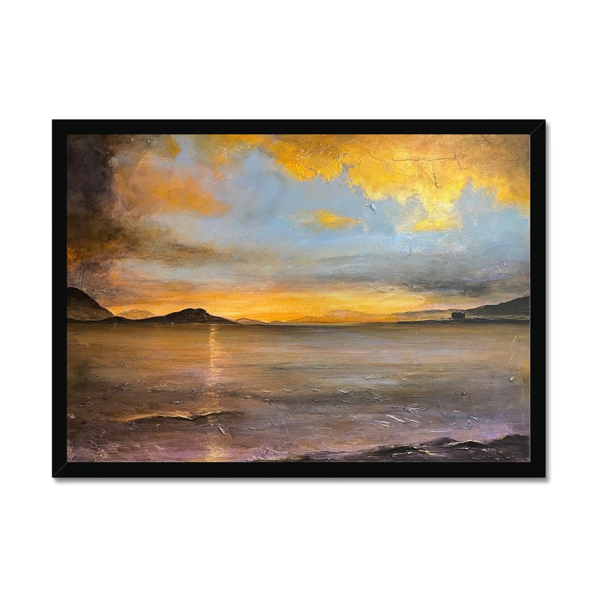 Loch Linnhe Sunset Painting | Framed Prints From Scotland