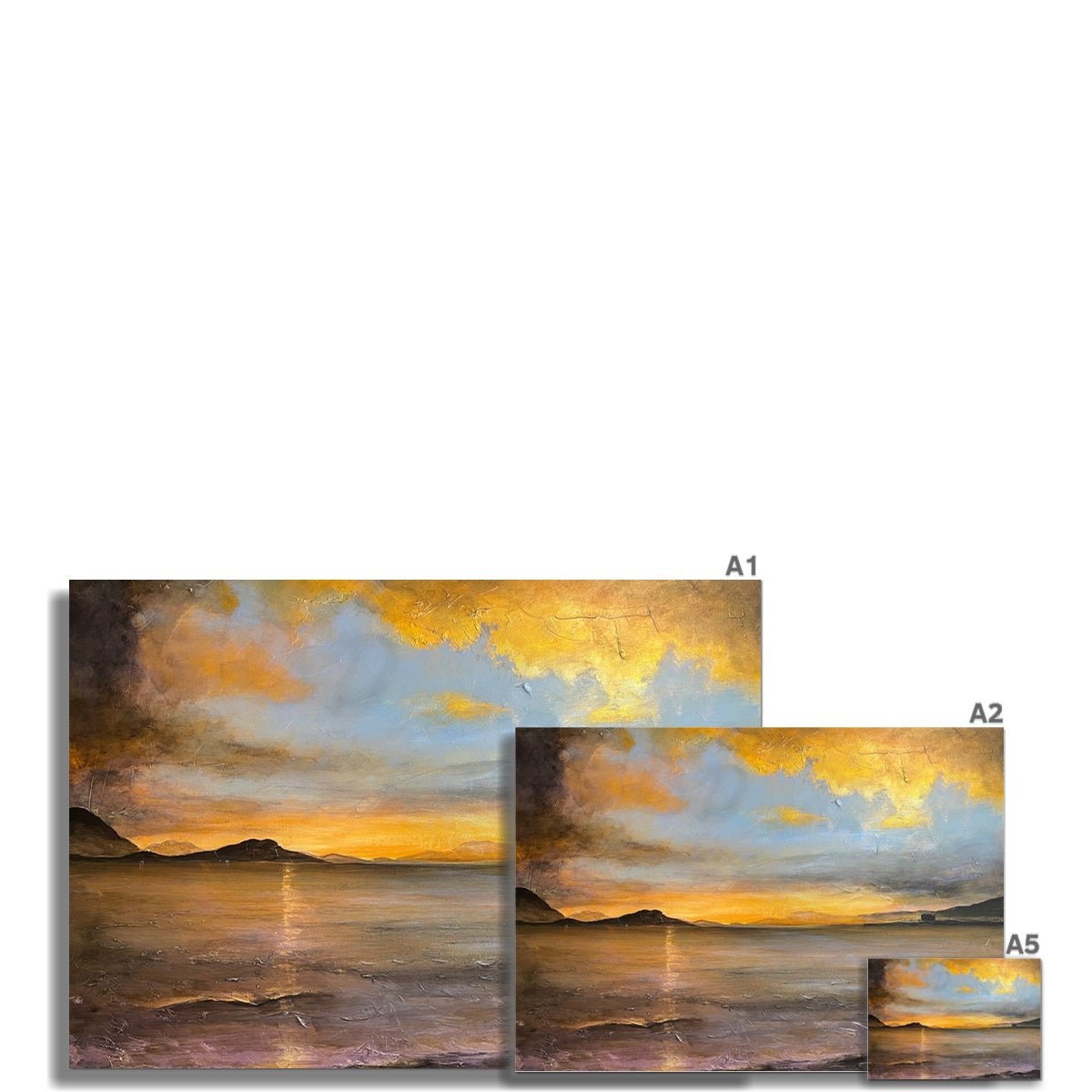 Loch Linnhe Sunset Painting | Signed Art Prints From Scotland | By Scottish Artist Hunter