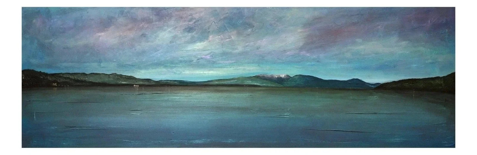 Loch Lomond from Balloch Castle Panoramic Prints - Historic & Iconic Art Gallery Scotland Worldwide Shipping Panoramic Painting Serene