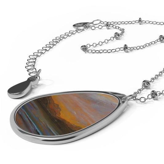 Loch Lomond Dawn Art Necklace | Scottish Art Gifts
