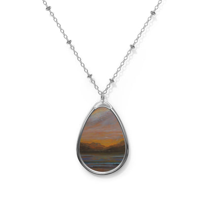 Loch Lomond Dawn Art Necklace | Scottish Art Gifts