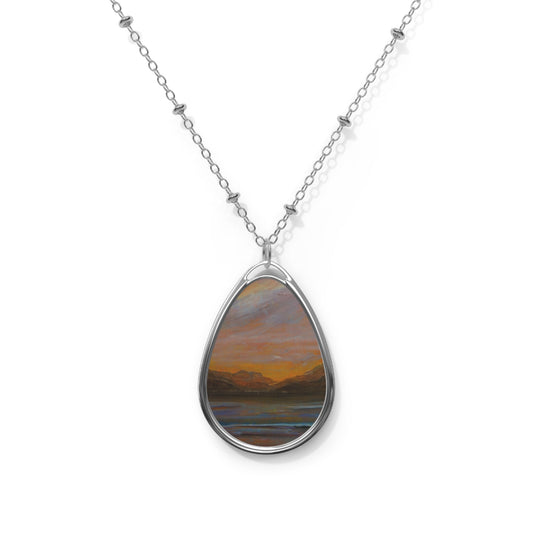 Loch Lomond Dawn Art Necklace | Scottish Art Gifts