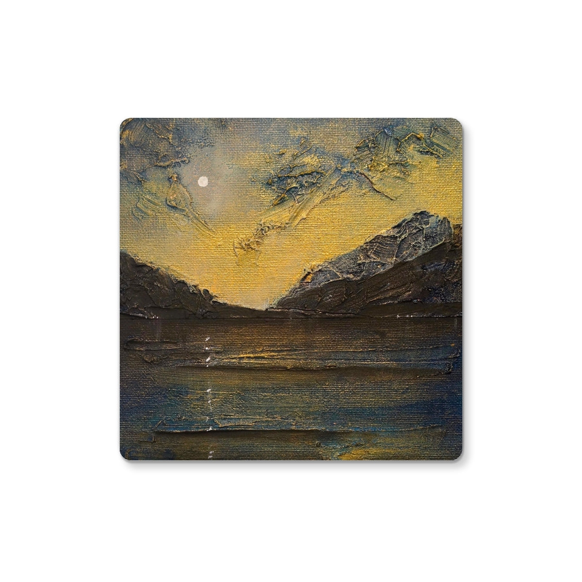 Loch Lomond Moonlight | Scottish Art Gifts | Coaster