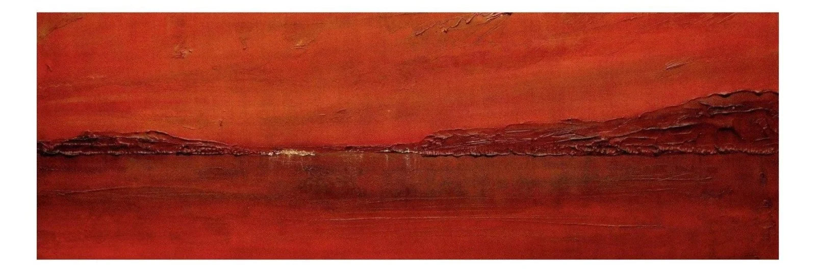 Loch Lomond Sunset Panoramic Prints - Lochs & Mountains Art Gallery Scotland Worldwide Shipping Panoramic Abstract Landscape Paintings