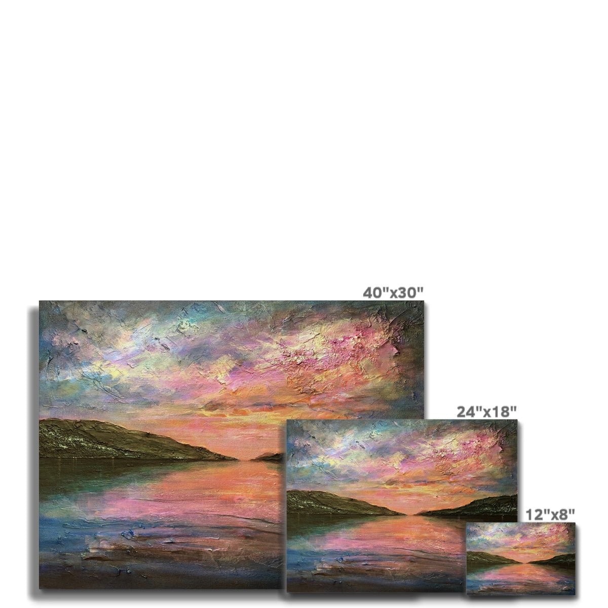 Loch Ness Dawn Painting | Canvas From Scotland