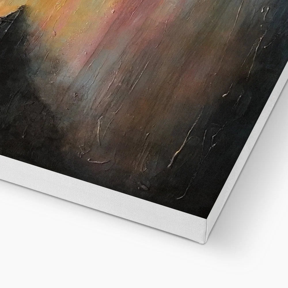 Loch Ness Glow Canvas - Lochs & Mountains Art Gallery Scotland Worldwide Shipping Scottish and Paintings Prints by Artist Hunter