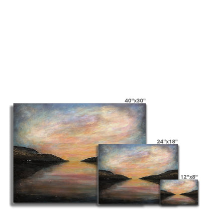 Loch Ness Glow Canvas | Scottish Lochs &amp; Mountains Art Gallery | Paintings, Prints, Homeware and Art Gifts From Scotland By Scottish Artist Kevin Hunter