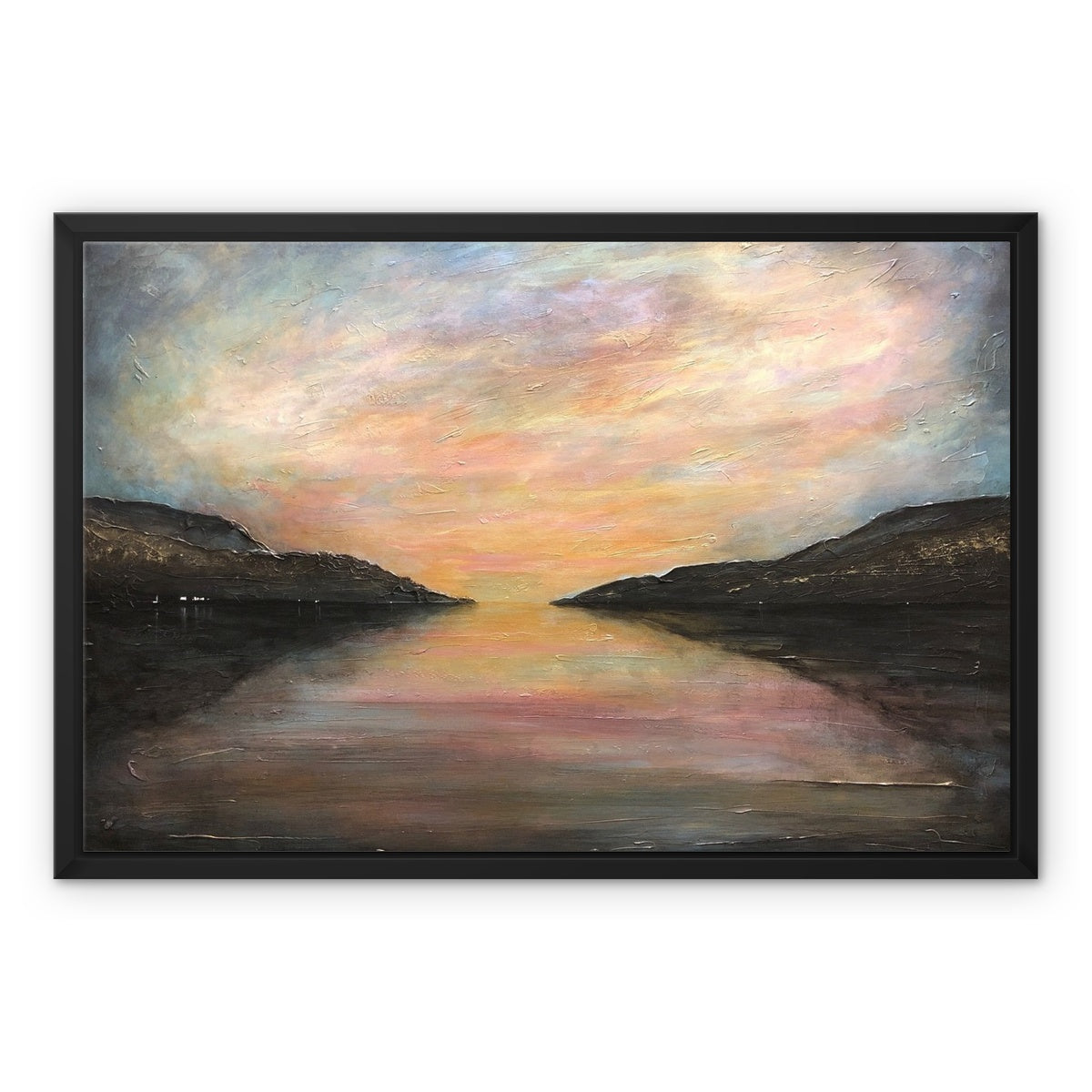 Loch Ness Glow Painting | Framed Canvas From Scotland