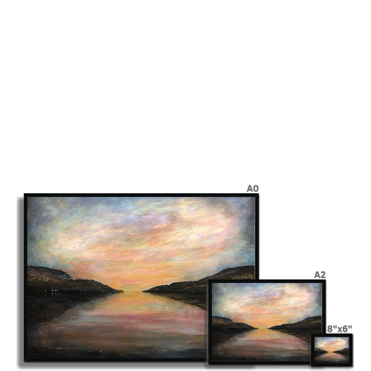 Loch Ness Glow Painting | Framed Prints From Scotland