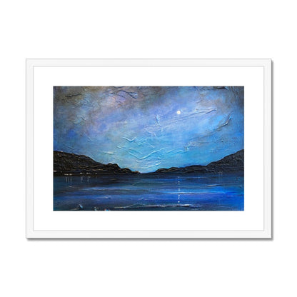 Loch Ness Moonlight Painting | Framed &amp; Mounted Prints From Scotland