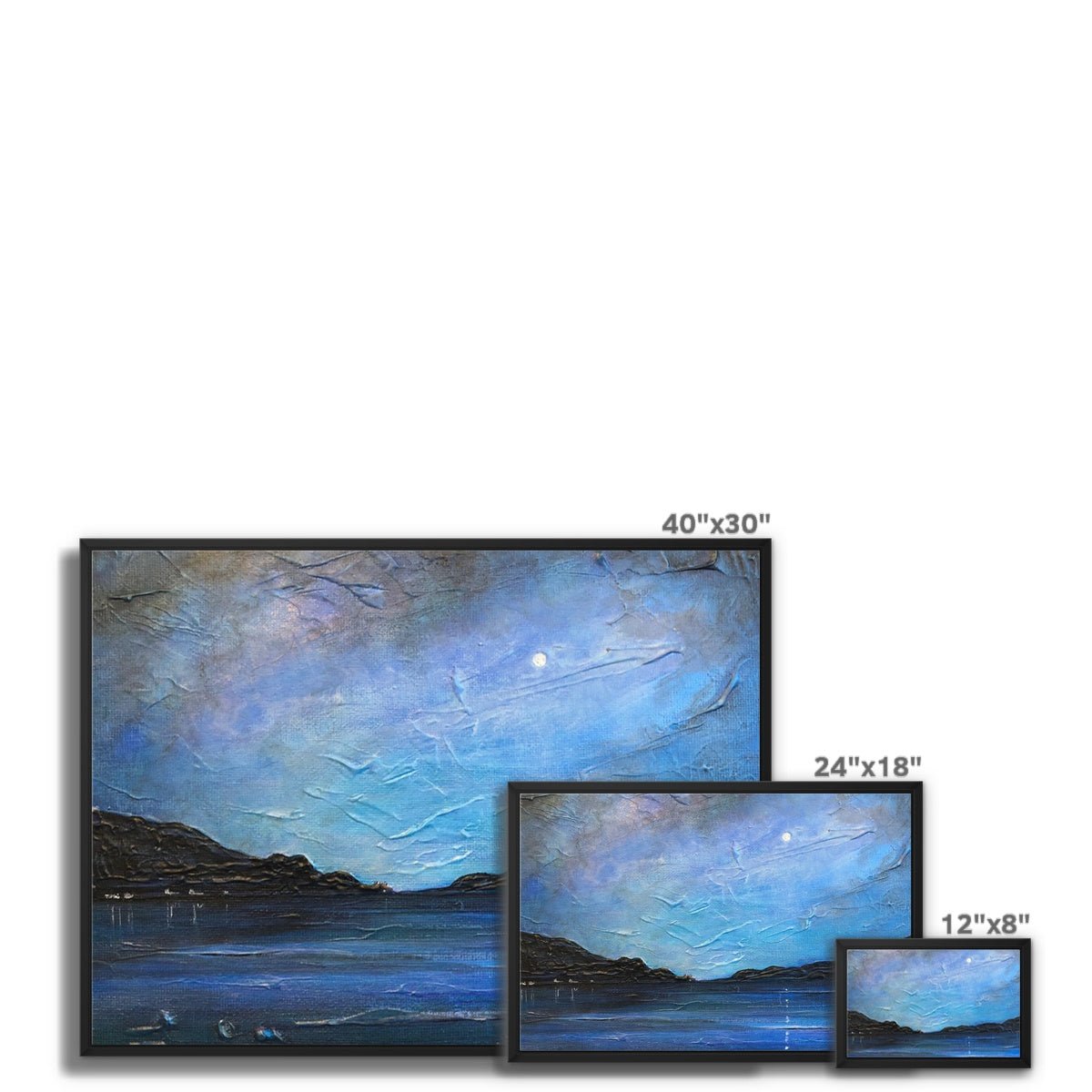 Loch Ness Moonlight Painting | Framed Canvas Prints From Scotland