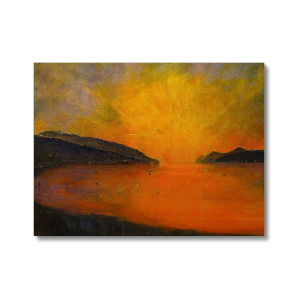 Loch Ness Sunset Painting | Canvas From Scotland