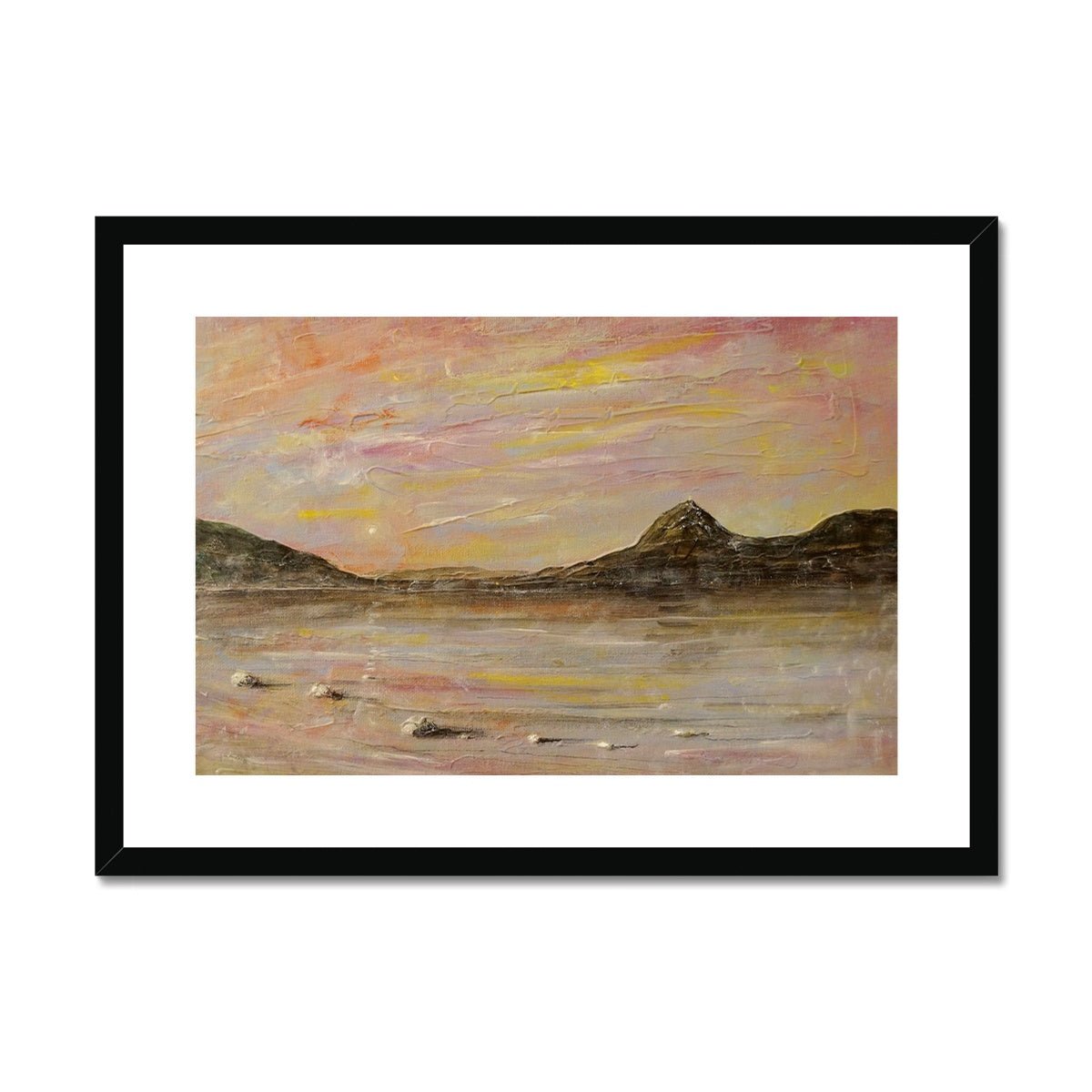 Loch Rannoch Dawn Painting | Framed &amp; Mounted Prints From Scotland