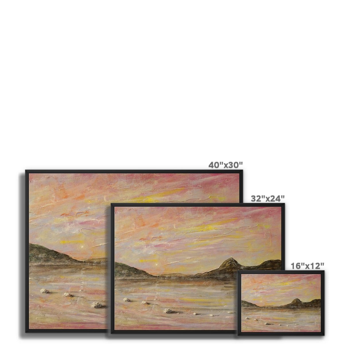 Loch Rannoch Dawn Painting | Framed Canvas Prints From Scotland