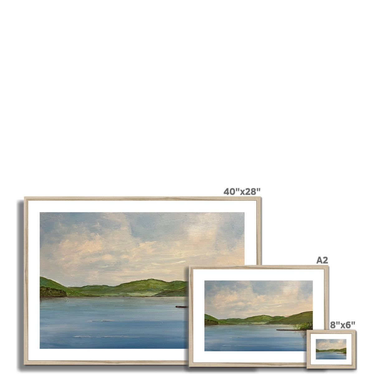 Loch Tay ii Painting | Framed &amp; Mounted Prints From Scotland