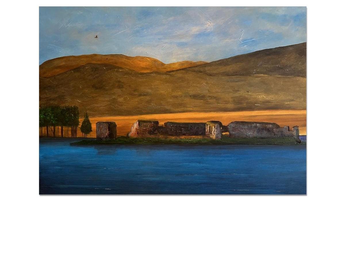 Lochindorb Castle-art-painting-scotland