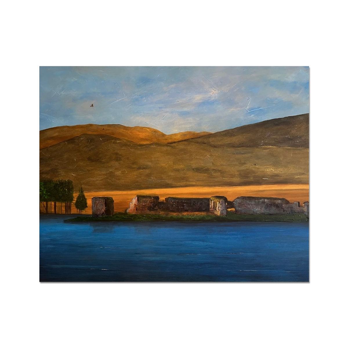 Lochindorb Castle Painting | Artist Proof Collector Prints From Scotland