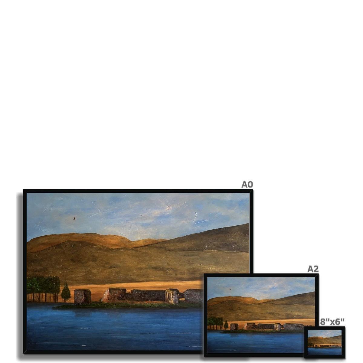 Lochindorb Castle Painting | Framed Prints From Scotland