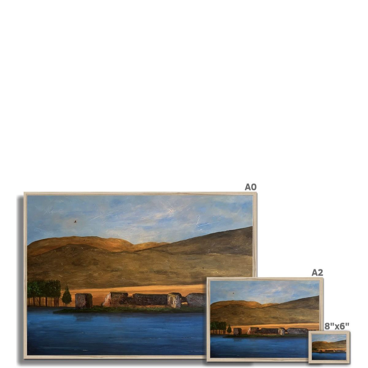 Lochindorb Castle Painting | Framed Prints From Scotland