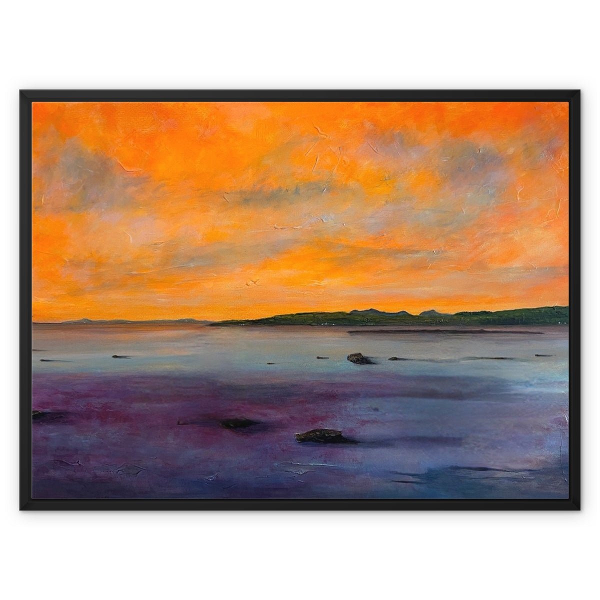 Looking From Largs Painting | Framed Canvas From Scotland