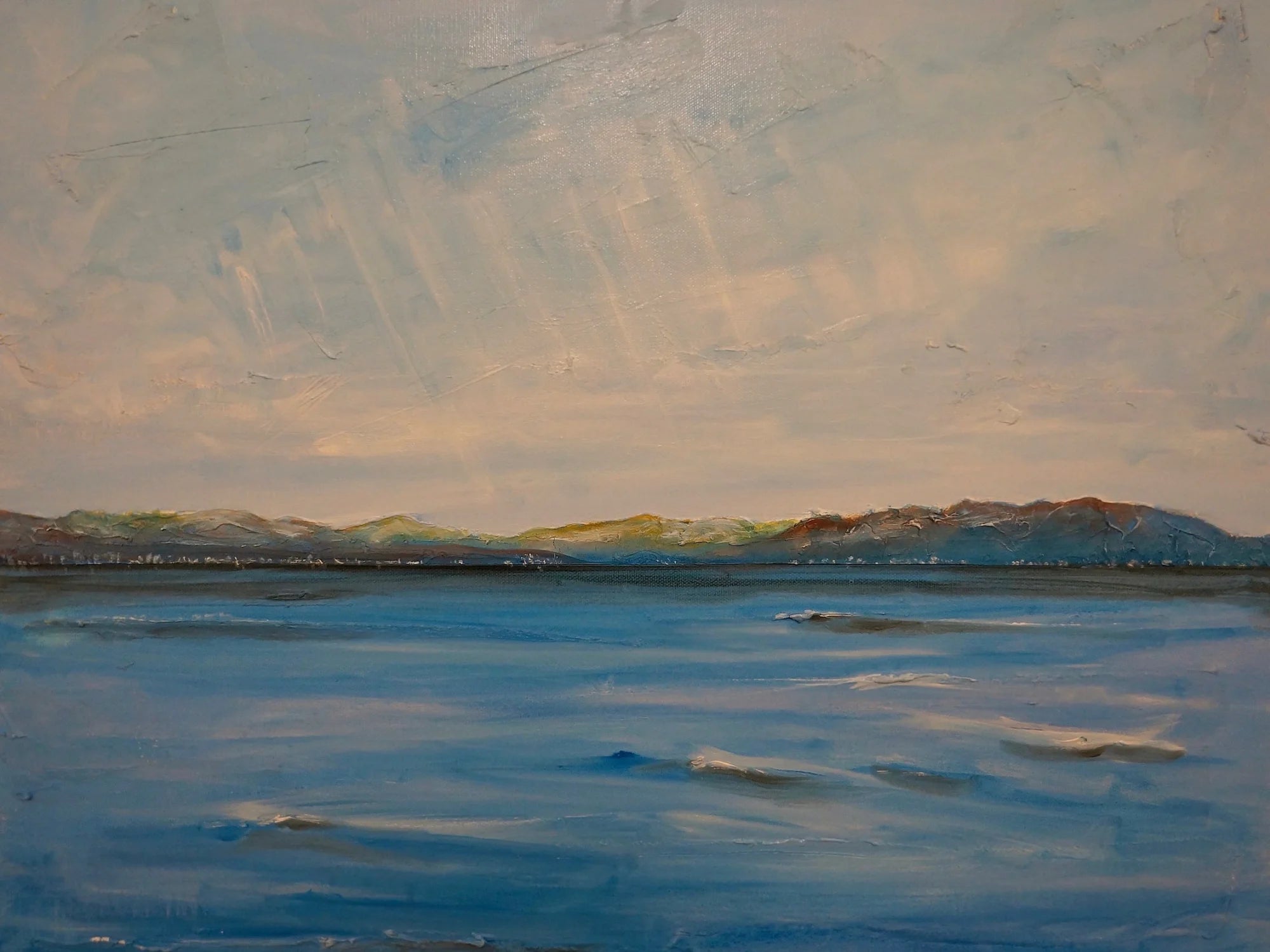 Looking from Skelmorlie - River Clyde Art Gallery Scotland Worldwide Shipping Oil Painting Vast Kevin Hunter Portfolio Giclee Prints