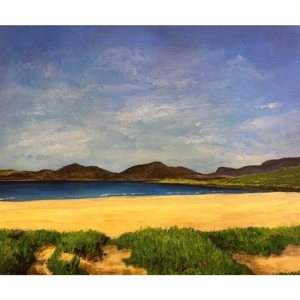 Luskentyre Beach Harris Original Scottish Landscape Painting