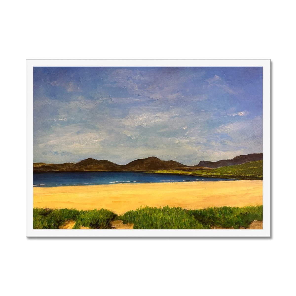 Luskentyre Beach Harris Painting | Framed Prints From Scotland