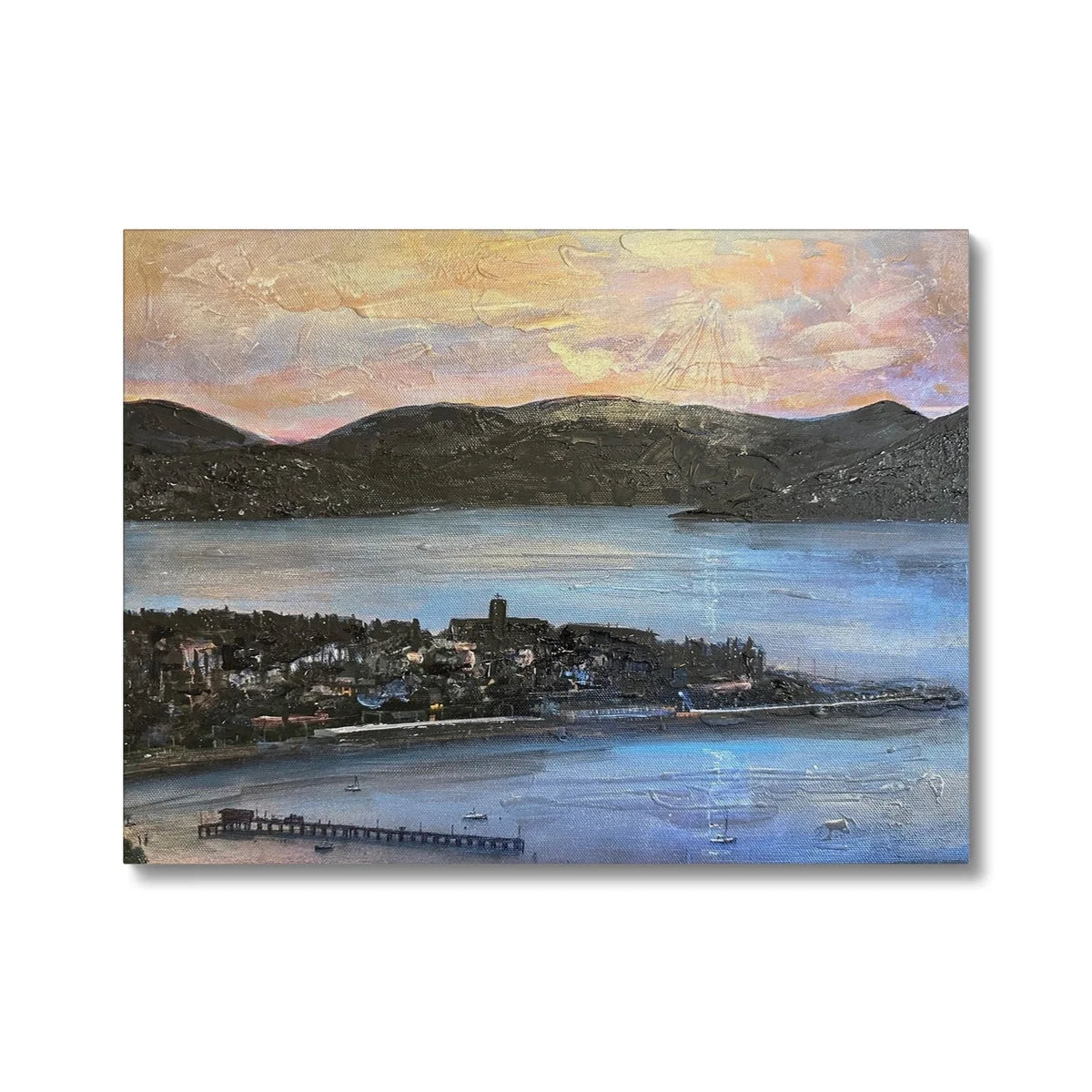 From Lyle Hill Canvas - River Clyde Art Gallery Scotland Worldwide Shipping Scottish Artist Fine Prints and Paintings Collection by Hunter