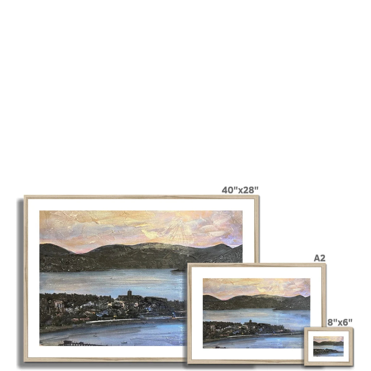 From Lyle Hill Framed & Mounted Print - River Clyde Art Gallery Scotland Worldwide Shipping Scottish Artist Fine Prints and Paintings