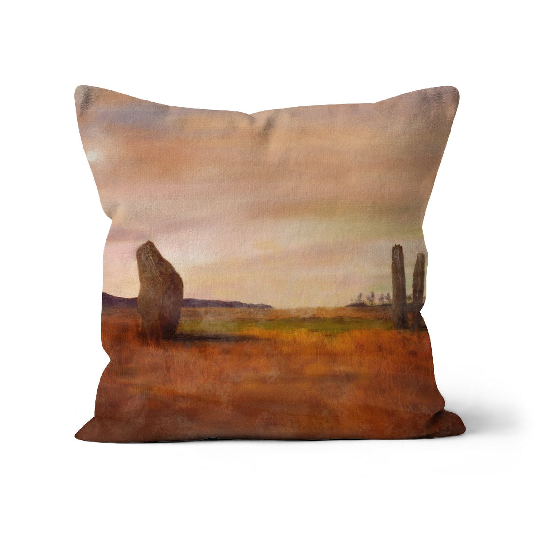 Machrie Moor Arran Art Gifts Cushion | Arran Art Gallery | Paintings, Prints, Homeware and Art Gifts From Scotland By Scottish Artist Kevin Hunter