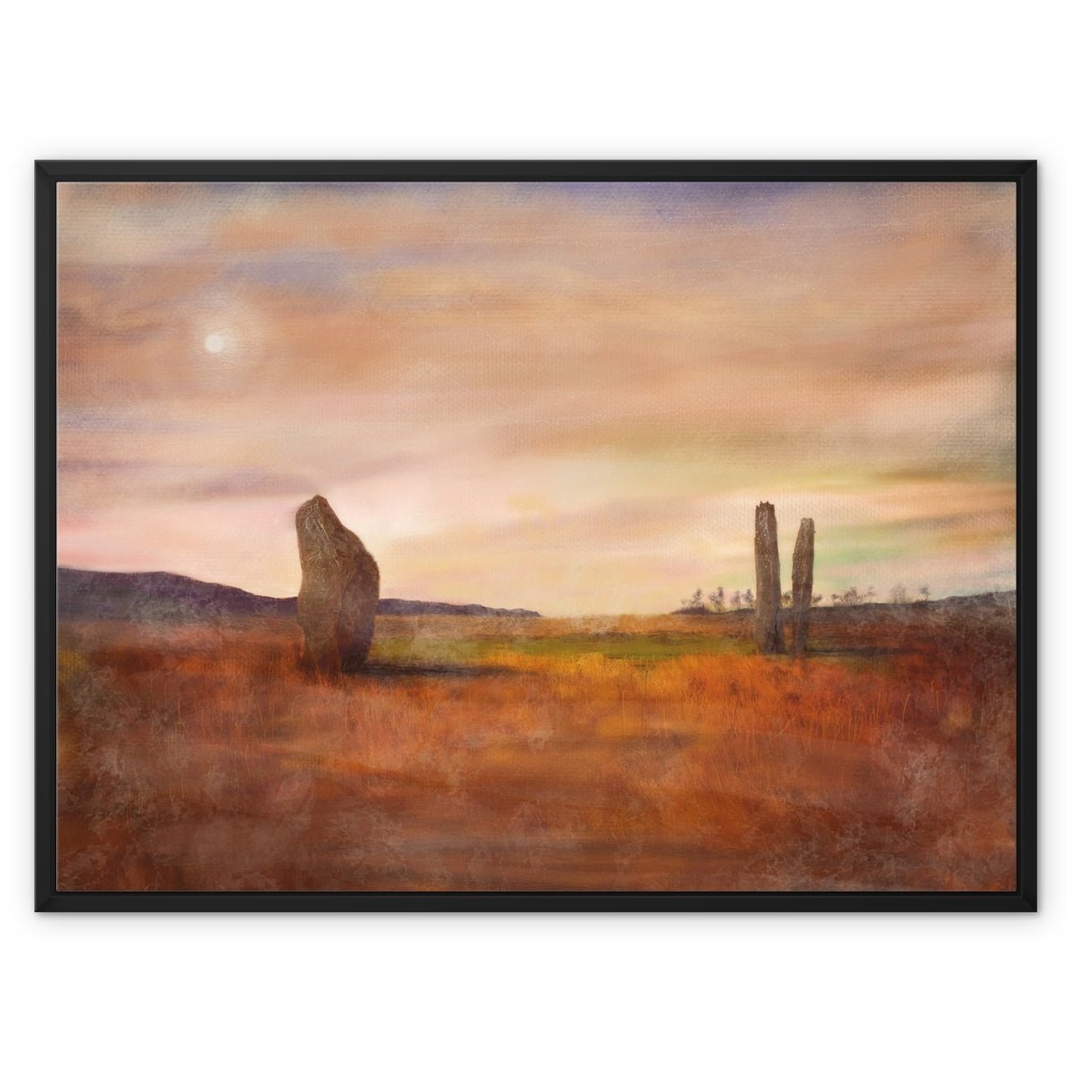 Machrie Moor Moonlight Painting | Framed Canvas Prints From Scotland