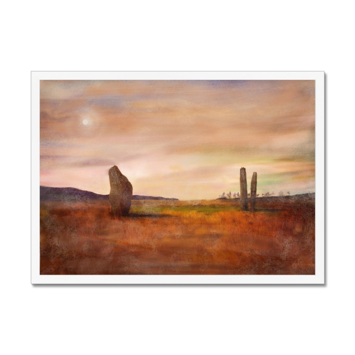 Machrie Moor Moonlight Painting | Framed Prints From Scotland