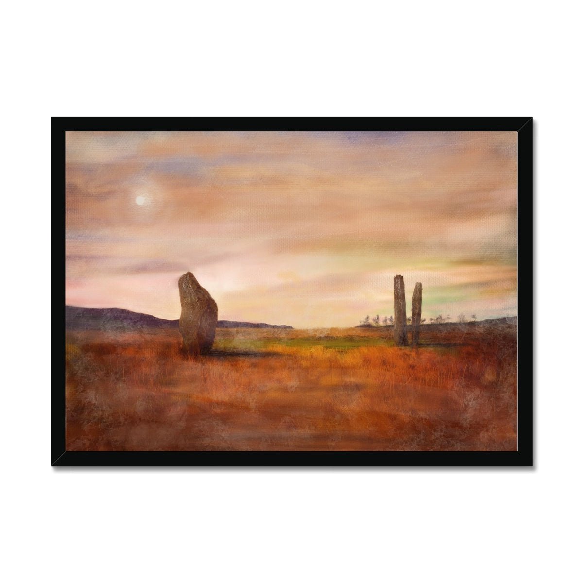 Machrie Moor Moonlight Painting | Framed Prints From Scotland