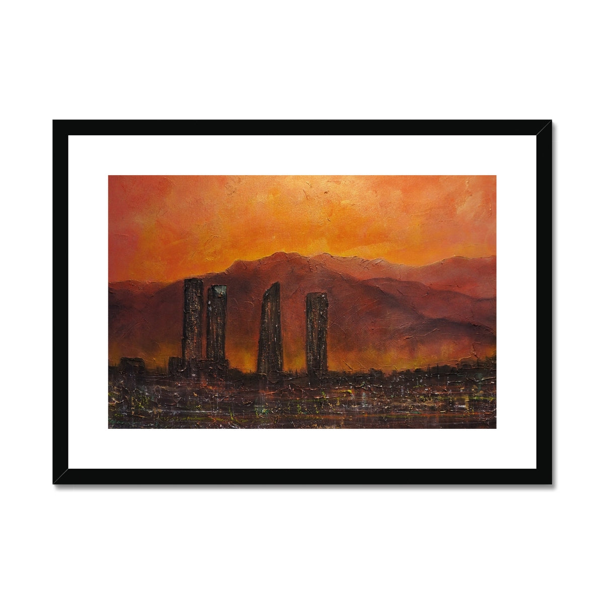 Madrid Dusk Painting | Framed & Mounted Prints From Scotland