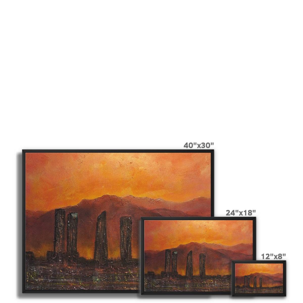 Madrid Dusk Painting | Framed Canvas From Scotland