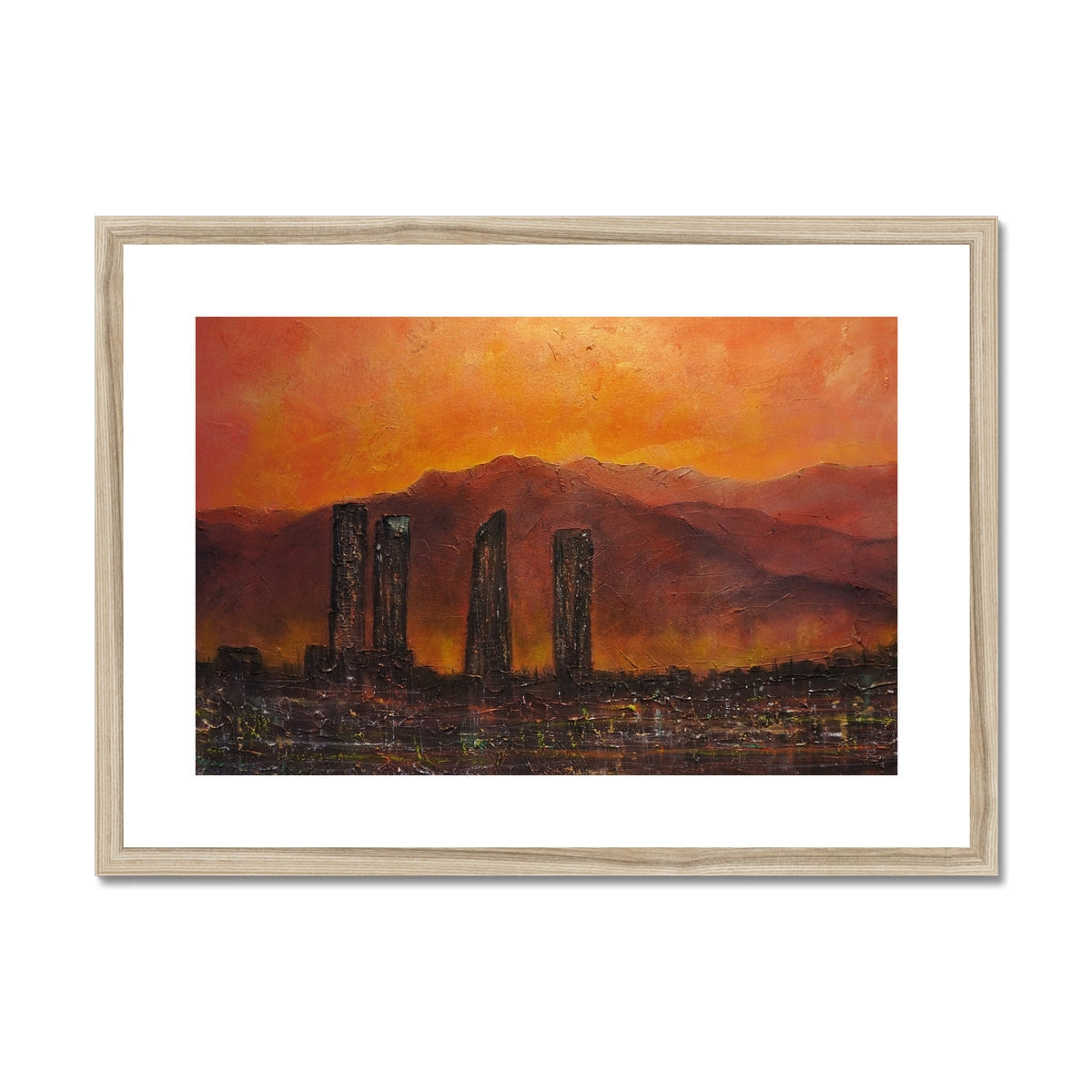 Madrid Dusk Painting | Framed & Mounted Prints From Scotland