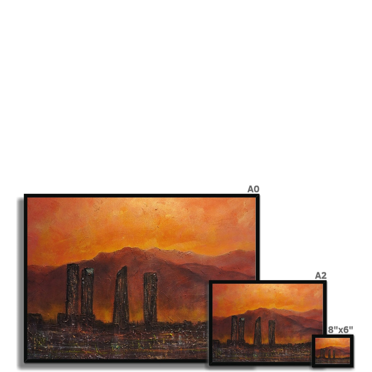 Madrid Dusk Painting | Framed Prints From Scotland