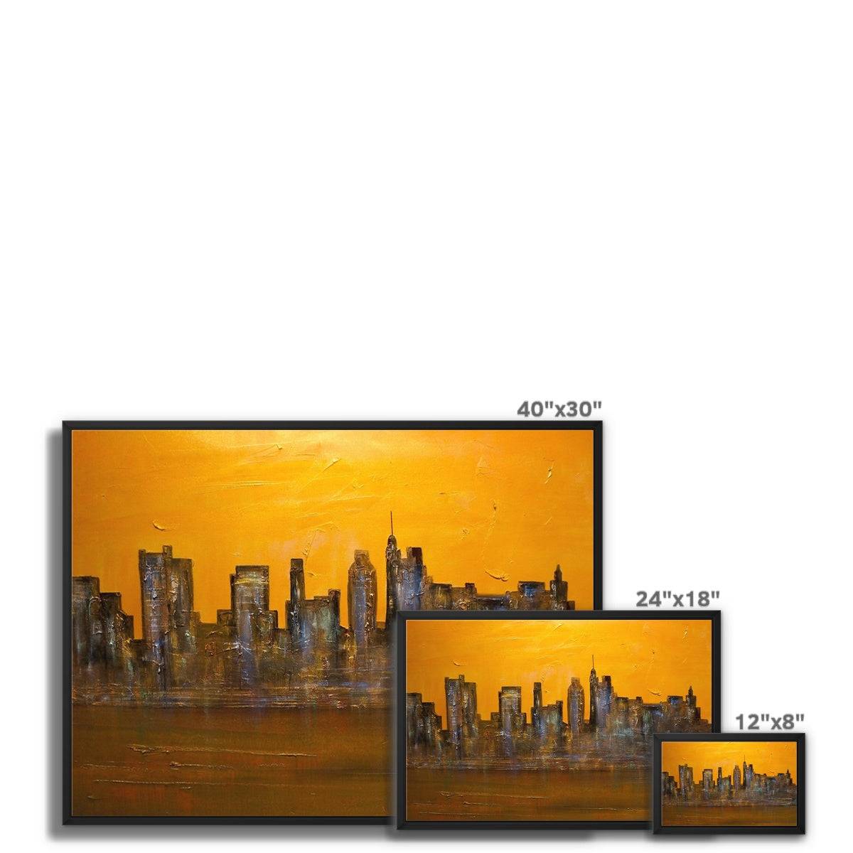 Manhattan Heat Painting | Framed Canvas From Scotland