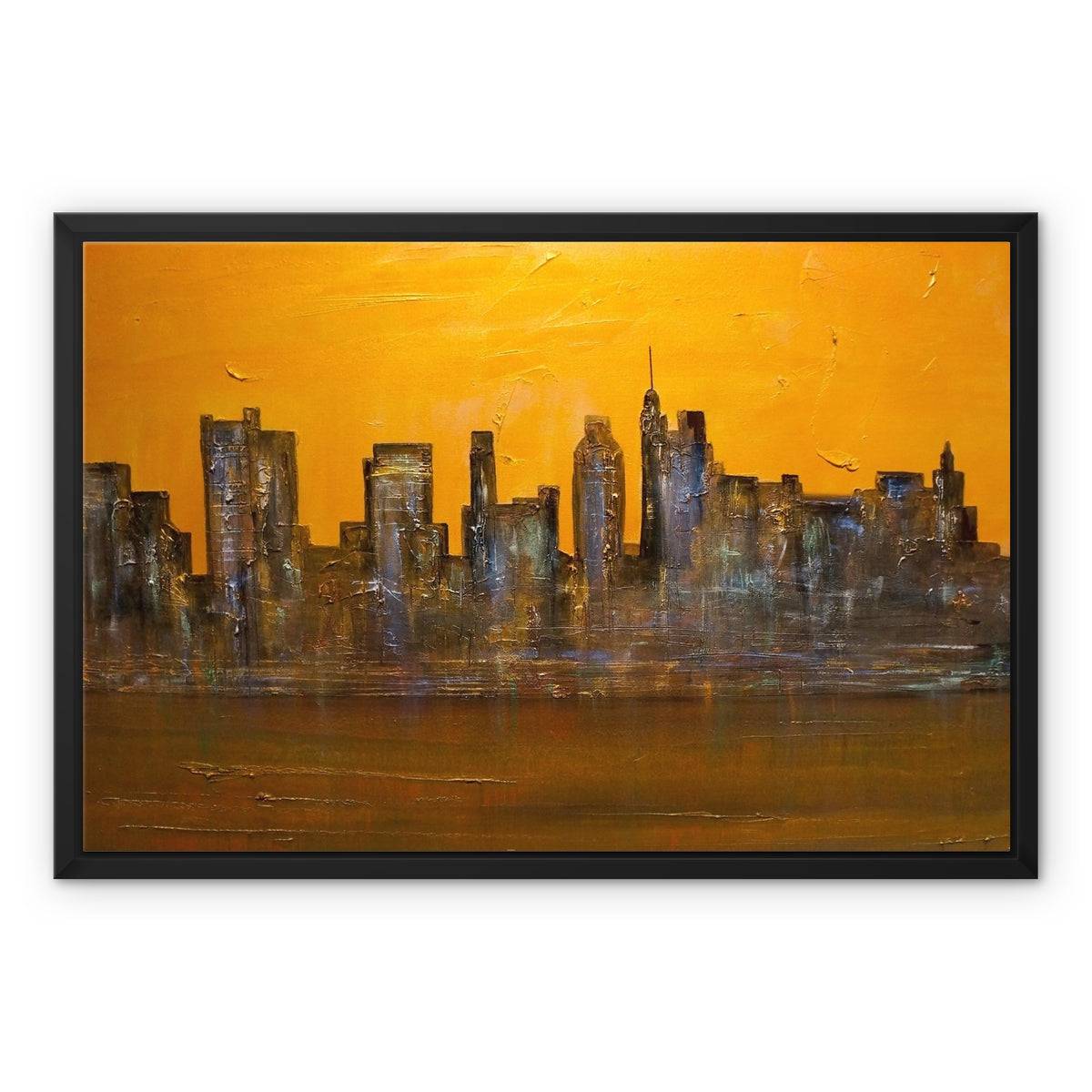 Manhattan Heat Painting | Framed Canvas From Scotland