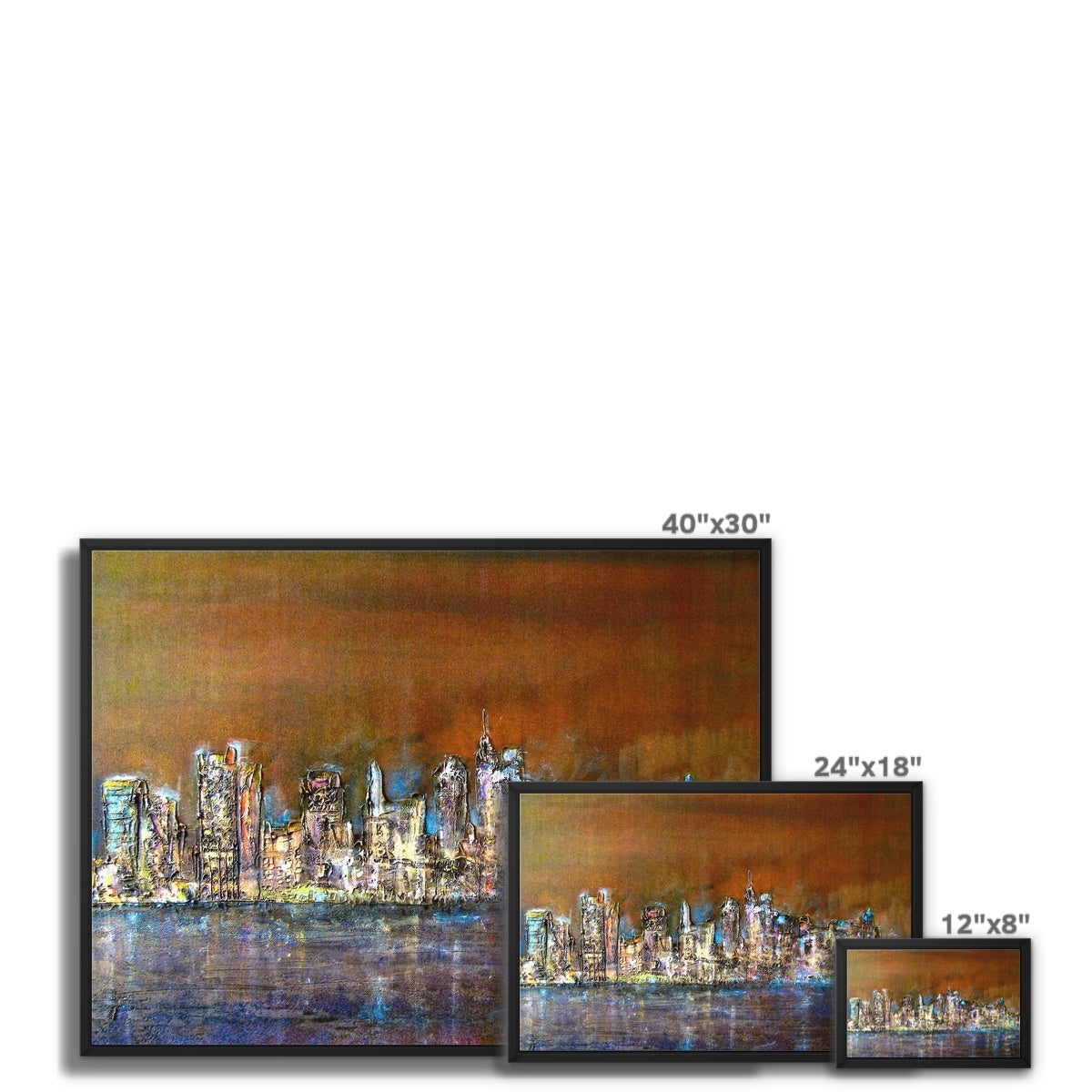 Manhattan Nights Painting | Framed Canvas Prints From Scotland