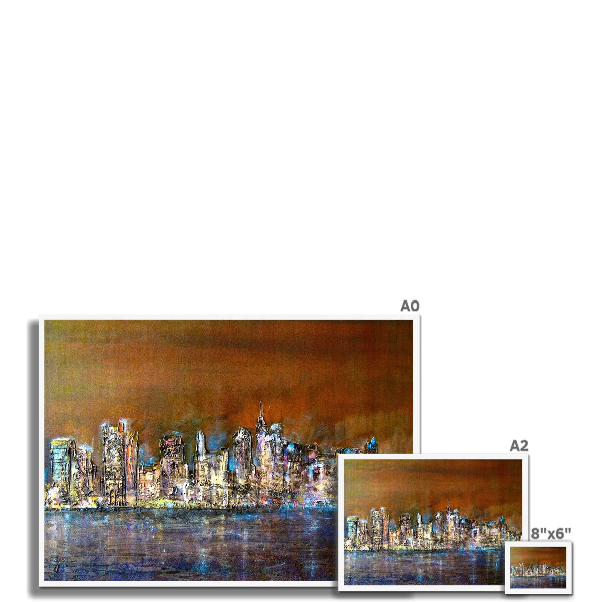 Manhattan Nights Painting | Framed Prints From Scotland