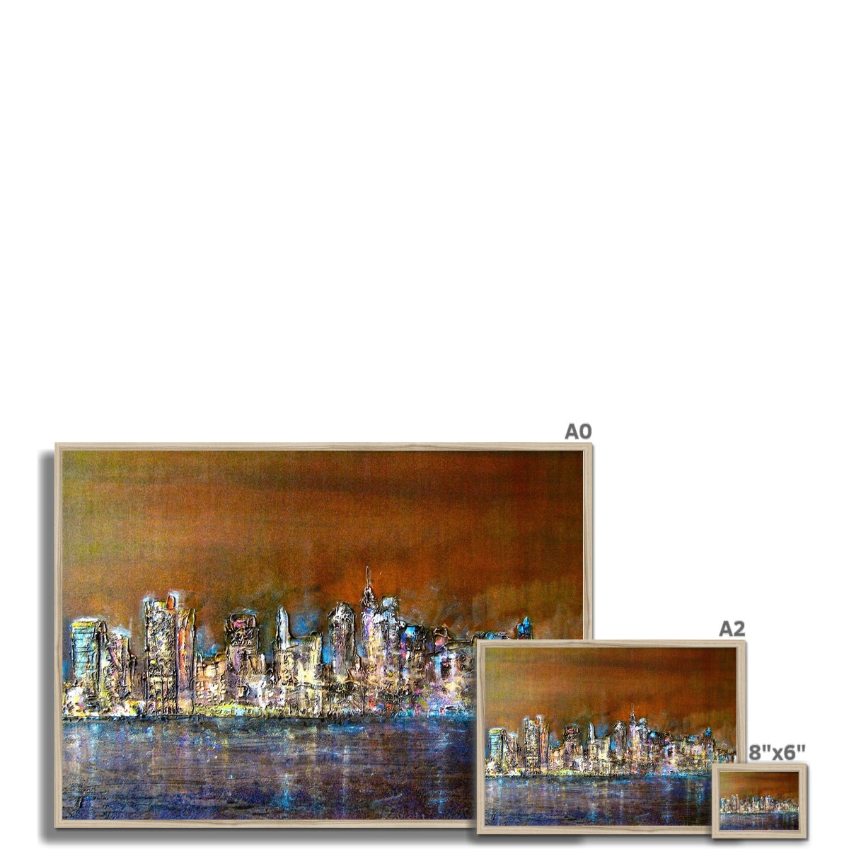 Manhattan Nights Painting | Framed Prints From Scotland