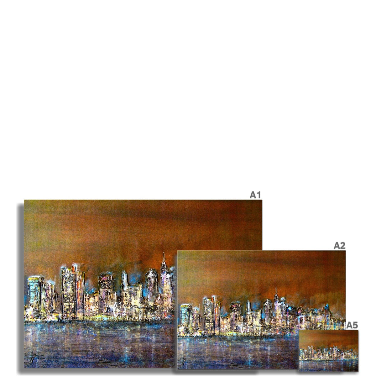 Manhattan Nights Painting Scotland | Signed Scottish Fine Art Prints