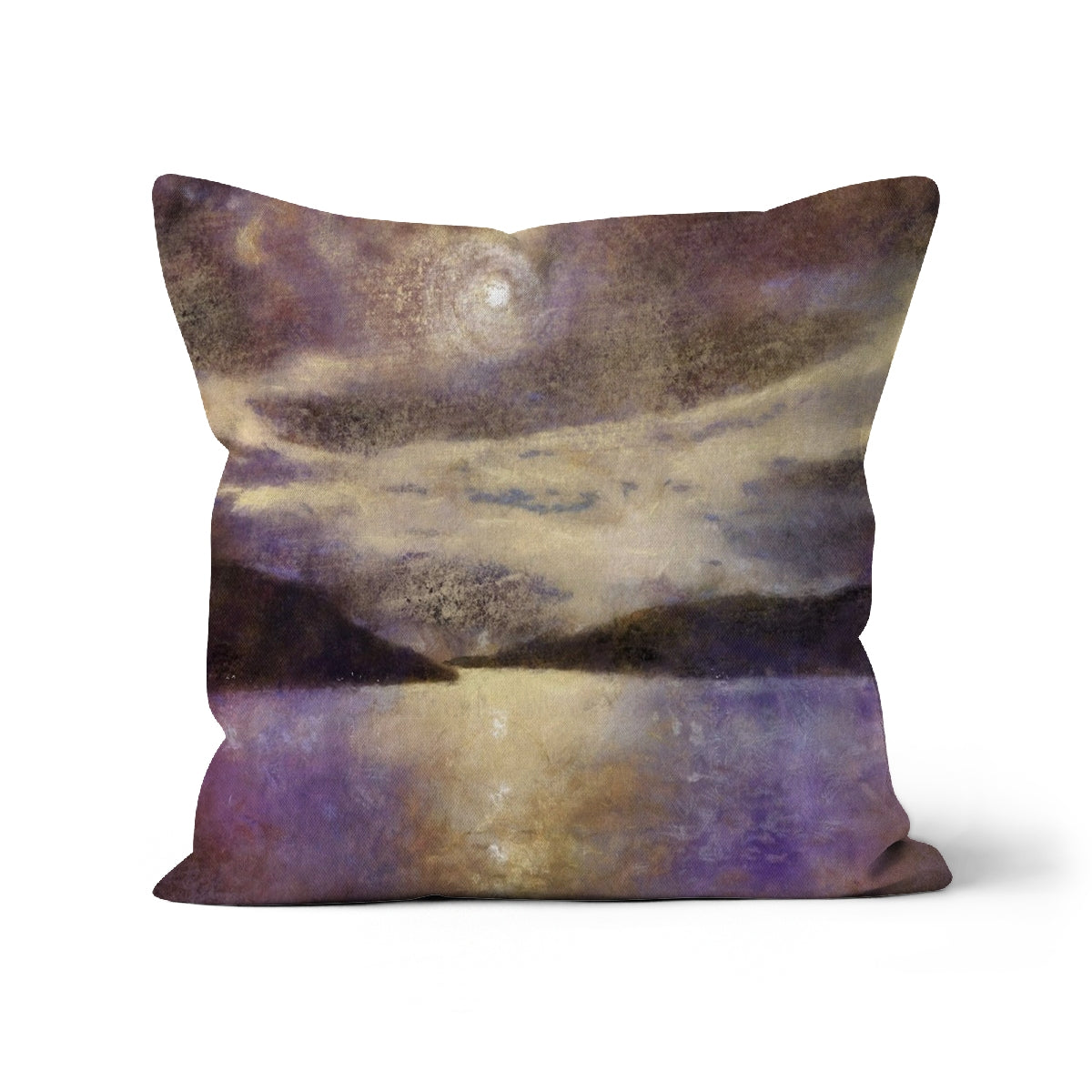 Moonlight Meets Lewis &amp; Harris Art Gifts Cushion | Hebridean Islands Art Gallery | Paintings, Prints, Homeware and Art Gifts From Scotland By Scottish Artist Kevin Hunter