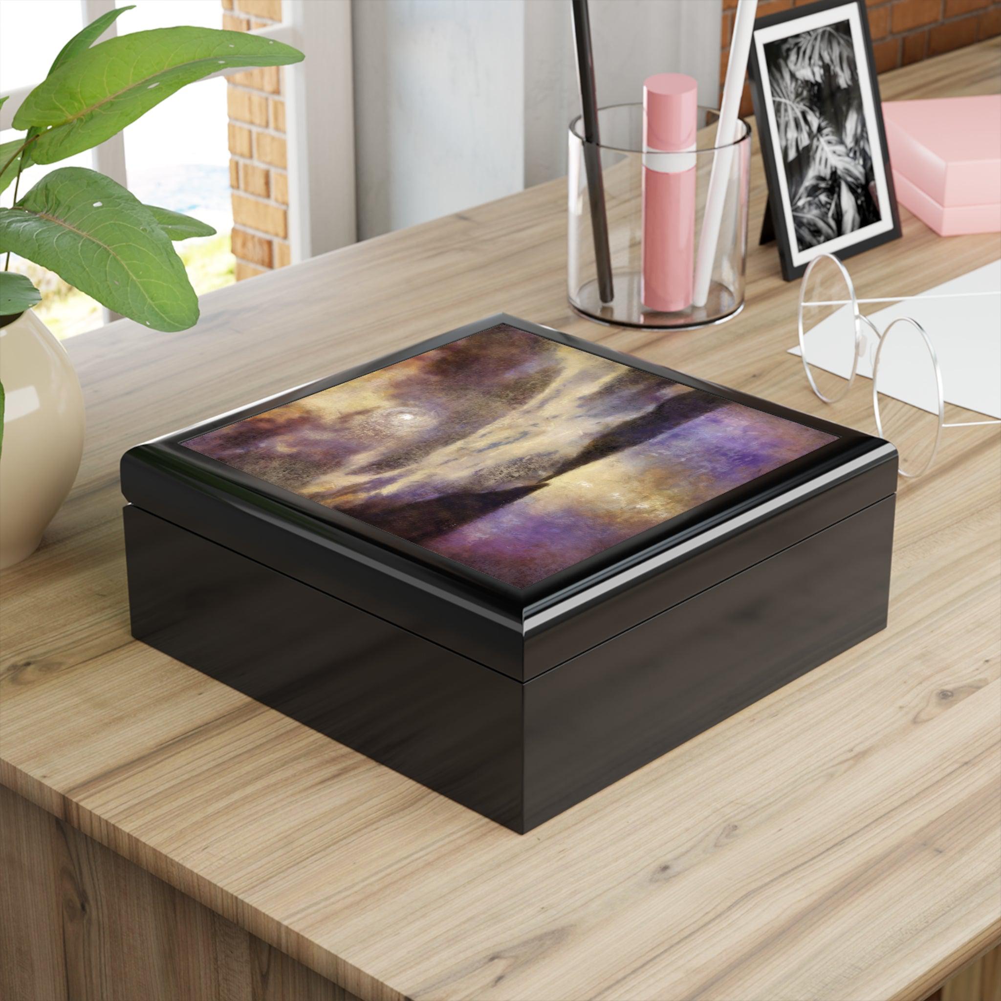 Moonlight Meets Lewis & Harris | Art Jewellery Box | Scotland