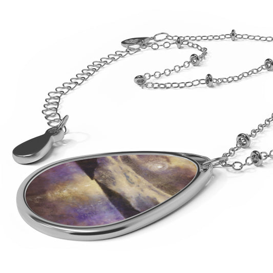 Moonlight Meets Lewis & Harris Art Necklace | Scottish Art Gifts