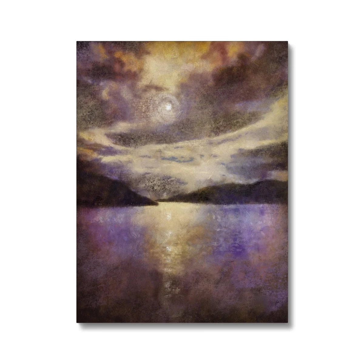 Moonlight Meets Lewis & Harris Original Landscape Painting on Canvas - Hebridean Islands Art Gallery Scotland Worldwide Shipping Fine