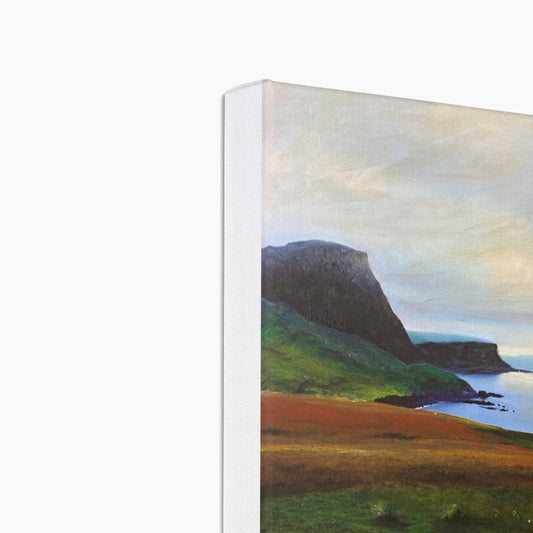 Neist Point Cliffs Skye Eco Art Canvas Print | Scottish Art Gifts