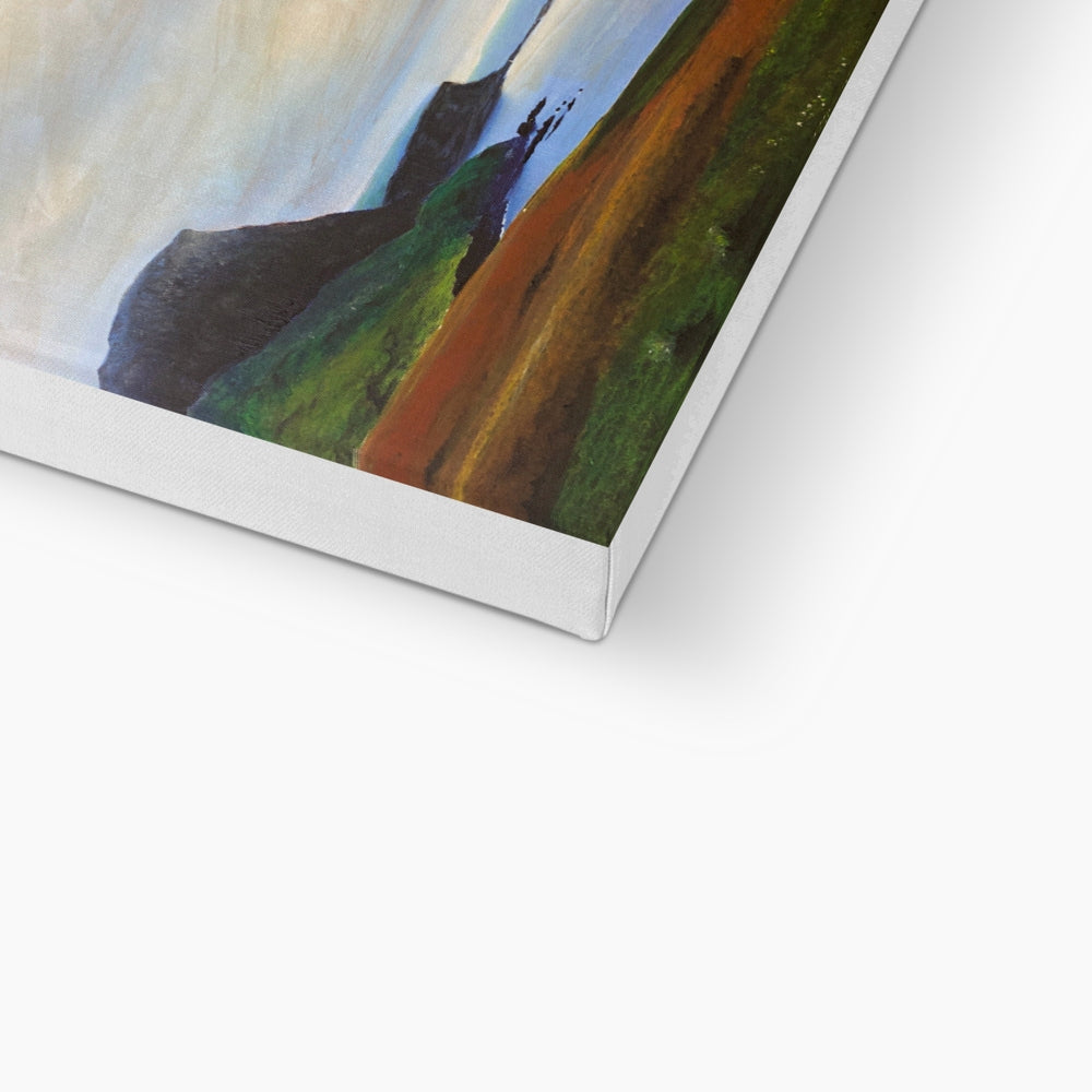 Neist Point Cliffs Skye Eco Art Canvas Print | Scottish Art Gifts