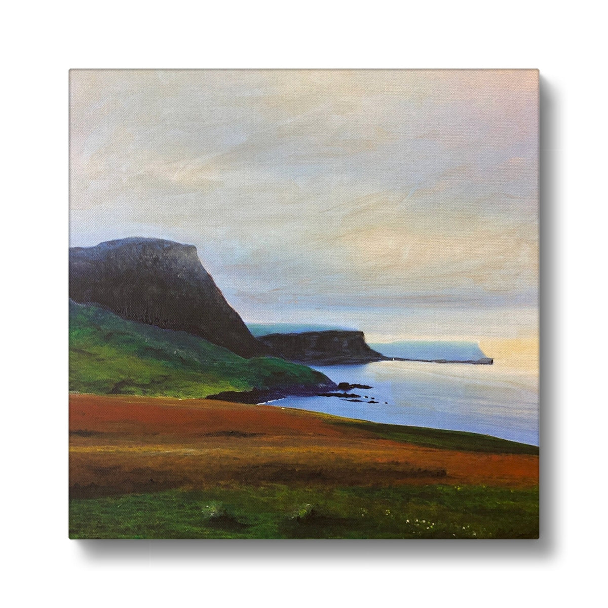 Neist Point Cliffs Skye Eco Art Canvas Print | Scottish Art Gifts